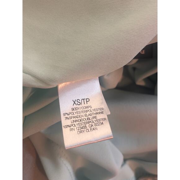 NWT Design Lab Lord & Taylor XS Sage Green Crushed Velvet Slip Dress Lined - Picture 7 of 10